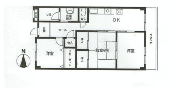 イーストフレア金子の物件間取画像